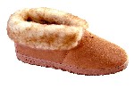 Men's Sheepskin Moccasins - Ankle-Hi Slipper-Shoe-Booties - sierra indoor/outdoor sole, golden tan sheepskin; sizes: 7-13 & 14X (full sizes only)
