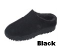 Women's Sheepskin Moccasins - CLOG Slipper-Shoe - sierra indoor/outdoor sole;  available colors: golden tan and ivory, chocolate, and black sheepskins; sizes: 5-11 (full sizes only)