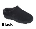 Women's Sheepskin Moccasins - CLOG Slipper-Shoe - sierra indoor/outdoor sole;  available colors: golden tan and ivory, chocolate, and black sheepskins; sizes: 5-11 (full sizes only)